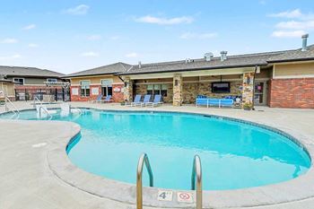 Resort-style swimming pool