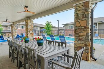 Outdoor grills and social spaces
