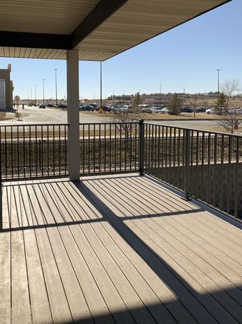 Private balcony or patio