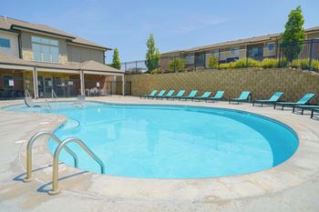 Resort-style swimming pool