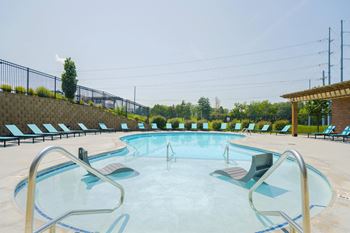 Resort-style swimming pool