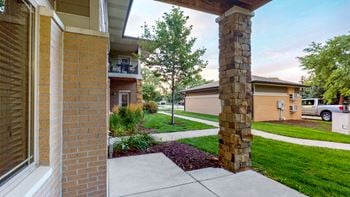 Interiors-you'll love the private entrance and patio space in the two bedroom cedar floor plan.