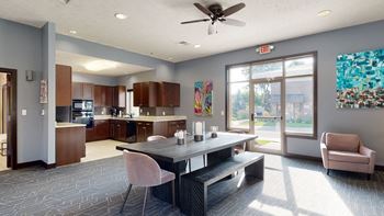 Upscale clubhouse full of amenities for residents to use