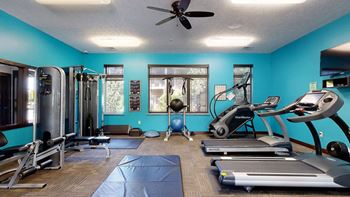 Expansive 24-hour fitness center