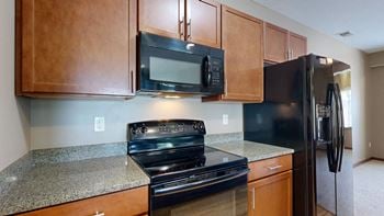 Built-in microwave, which gives you more counter space