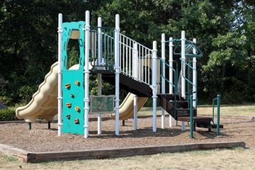 Annapolis apartment for rent - a blue playground with a slide and a staircase