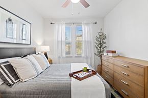 San Antonio apartment for rent - a bedroom with a bed and a dresser