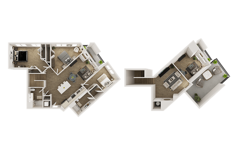 Floor plan for 3 beds, 2 baths, 1652 sqft
