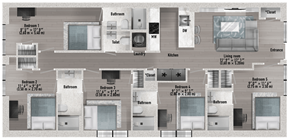 Ann Arbor apartment for rent - Units on Floors 1 and 2