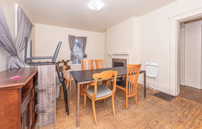 Ann Arbor apartment for rent - A dining room with a table and chairs.