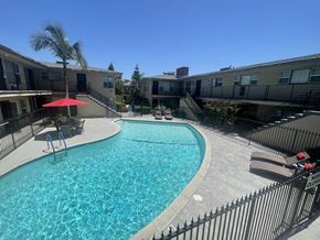 Arcadia apartment for rent - the view of a swimming pool at an apartment building with a pool