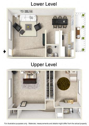 Floor plan for 2 beds, 1.5 baths, 1090 sqft