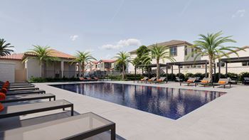 Resort style swimming pool