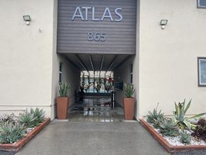 Arcadia apartment for rent - atlas 856 entrance to the building with potted plants