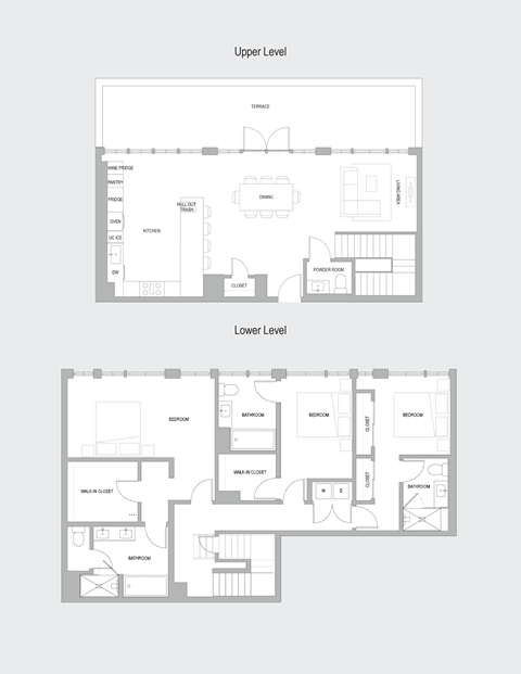 Floor plan for 3 beds, 3 baths, 2380 sqft