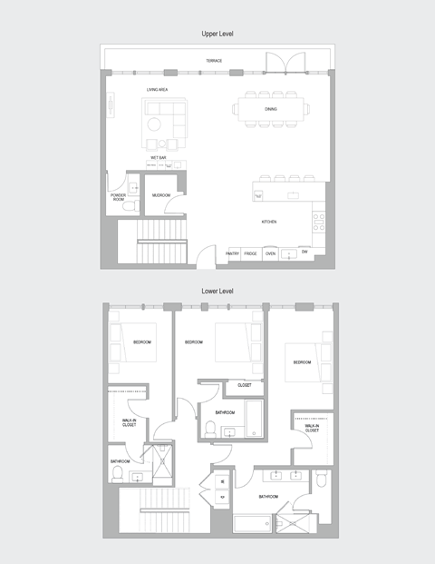 Floor plan for 3 beds, 3 baths, 2490 sqft