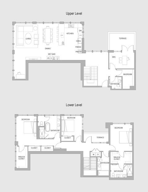Floor plan for 3 beds, 3 baths, 2870 sqft