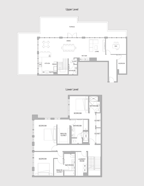 Floor plan for 3 beds, 4 baths, 3070 sqft
