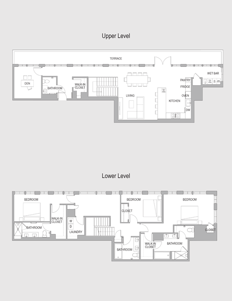 Floor plan for 3 beds, 3 baths, 2870 sqft