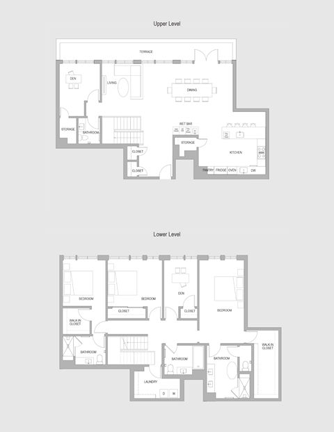 Floor plan for 3 beds, 3 baths, 3130 sqft