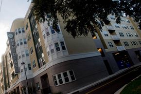Jackson apartment for rent - an apartment building with a tree in front of it
