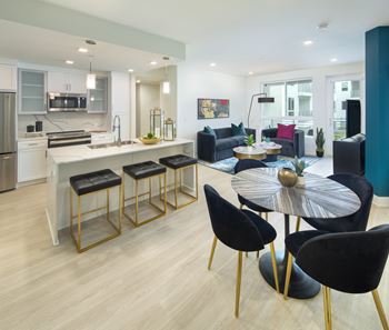 Luxury vinyl and tile hard-surface flooring through-out