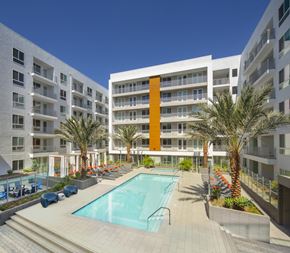 Woodland Hills apartment for rent - Resort Style Pool Daytime at The Q Topanga, California, 91367