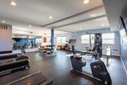 Northridge apartment for rent - A spacious gym with a variety of equipment.