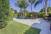 Van Nuys apartment for rent - a park with a gazebo and benches and trees