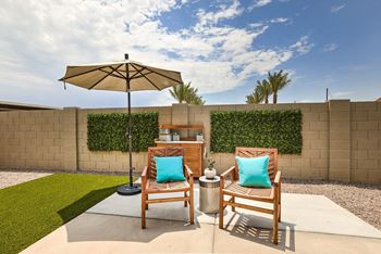 Private backyard