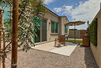 Private backyard space
