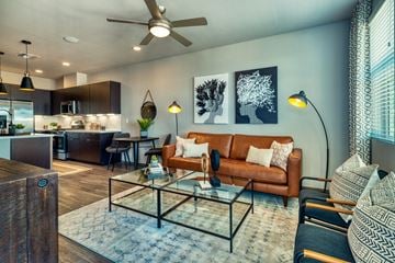 Glendale apartment for rent - a living room with a couch and a glass coffee table