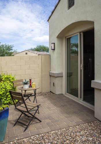 Private backyard space