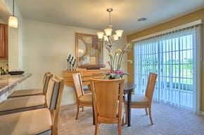Mechanicsburg apartment for rent - large dining area with sliding glass doors