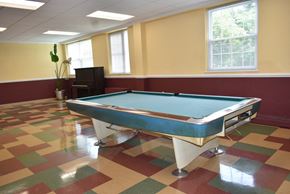 Salem apartment for rent - a game room with a pool table and a piano