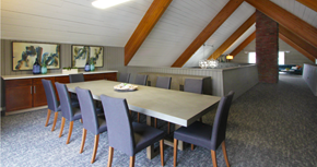 La Vista apartment for rent - Luxury resident clubhouse with meeting room, conference room, free wi-fi, resident kitchen, resident lounge, and meeting room at Alpine Village Apartments in La Vista, Nebraska