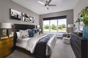 Golden Valley apartment for rent - Luxury apartments with master bedroom to fit a king size bed, attached master bathroom and walk-in closet at Xenia Apartments in Golden Valley, Minnesota
