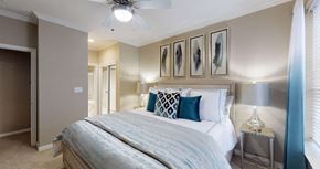 Houston apartment for rent - Luxury apartments with spacious bedrooms, walk-in closets, and ceiling fans at Tuscany Gate Apartments in Houston.