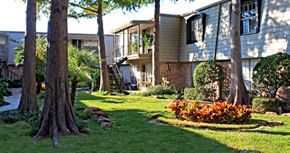 Houston apartment for rent - Gated apartment community close to the Galleria with pool, spa, poolside lounge chairs, lush landscaping, beautiful landscaping, and neighborhood setting.