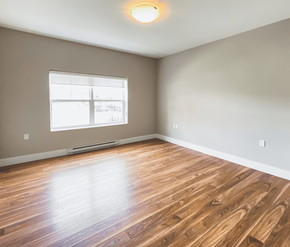 St. Johns apartment for rent - A room with wooden flooring and a window.