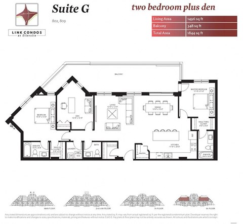 Floor plan for 3 beds, 2.5 baths, 1425 sqft