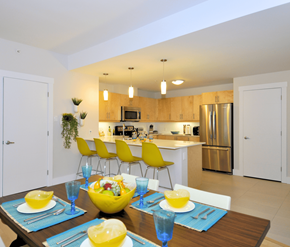 Bedford apartment for rent - S2 Apartments Kitchen and Dining