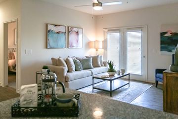 Lake Charles apartment for rent - a living room with a couch and a coffee table