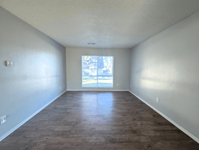 Westminster apartment for rent - A room with wooden flooring and a window letting in light at Mountain Terrace Apartments, Westminster 80031.