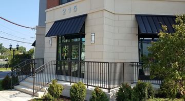 Stamford apartment for rent - A building with the number 215 on it.