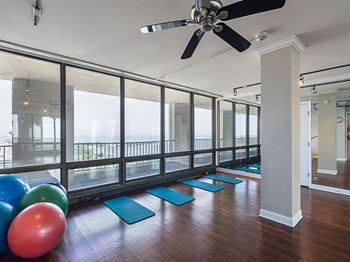 Free weights & yoga room