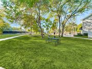 Austin apartment for rent - A park with a bench and trees.