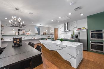 Chef's kitchen and private hosting space