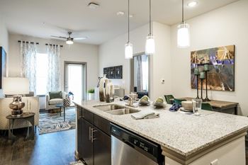 Kitchen island with seating for dining or entertaining