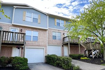 Attached garage in townhomes